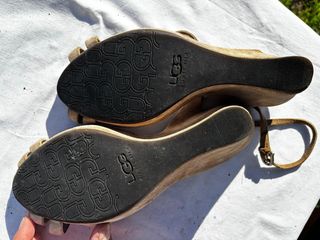 Sandali zeppa UGG Australia scamosciati 10cm 41