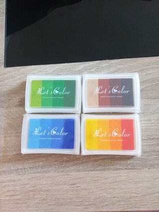 4 almohadillas de tinta Let's Color