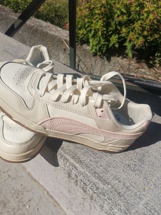 Puma Sneakers Pelle Beige/Rosa Taglia 44.5