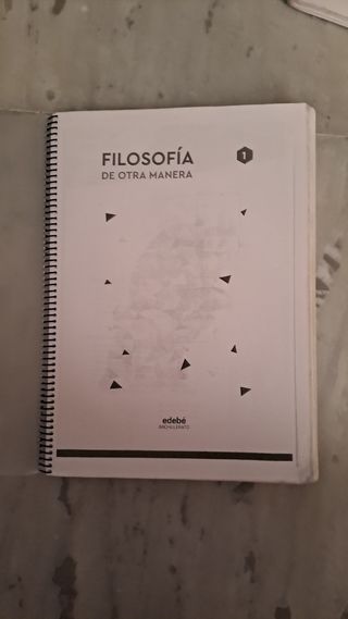 Libro de Filosofía Primero de Bachillerato Edebe