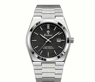 Reloj Binbond Hombre Negro y Plateado