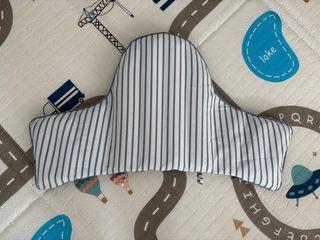 Cojín Trona Bebé Rayas Azul Blanco ikea 