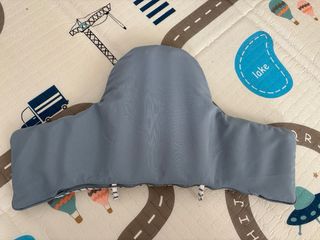 Cojín Trona Bebé Rayas Azul Blanco ikea 