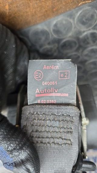 CINTURON TRASERO DERECHO PEUGEOT 308 2010