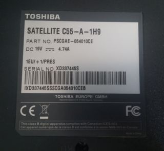 Ordenador Portátil Toshiba Windows
