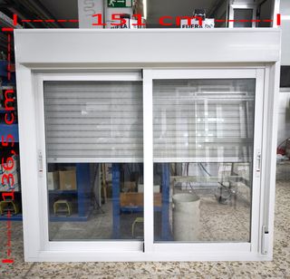 Ventana Corredera de aluminio de 151 x 136,5