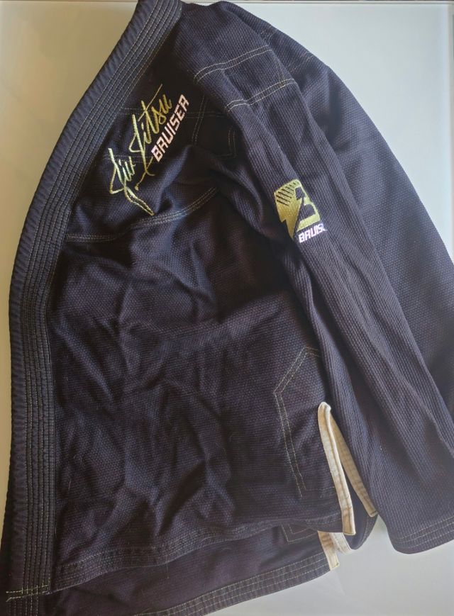 Kimono BJJ Bruiser Negro y Verde