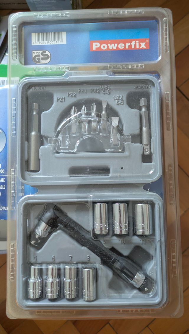 Set 16 pz Powerfix cacciavite e bussole