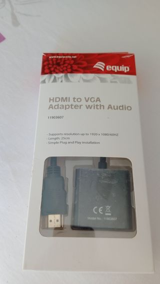 Adaptador HDMI a VGA con Audio Equip