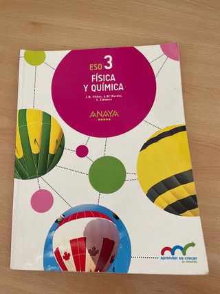 Libro ESO Física y Química 3º ANAYA