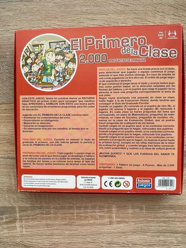 Juego de mesa El primero de la clase