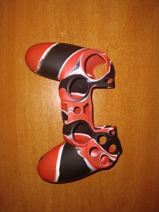 Funda de silicona rosa para mando PS4