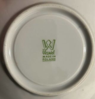 Juego de café vintage Wawel porcelana fina floral