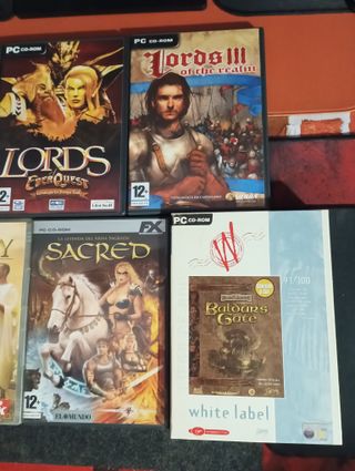 Lote 7 Juegos PC Rol Estrategia + 2 Regalo