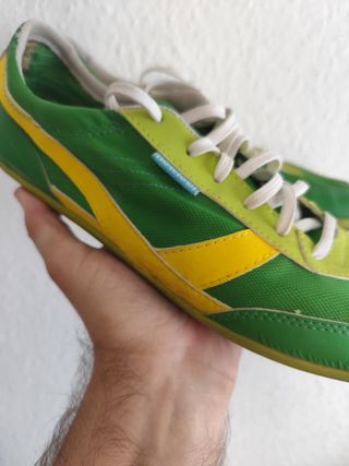 Zapatillas Newfeel Verde/Amarillo Talla 43