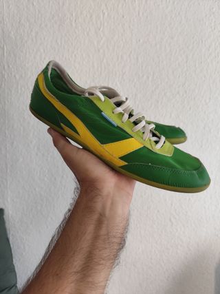 Zapatillas Newfeel Verde/Amarillo Talla 43