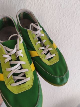 Zapatillas Newfeel Verde/Amarillo Talla 43