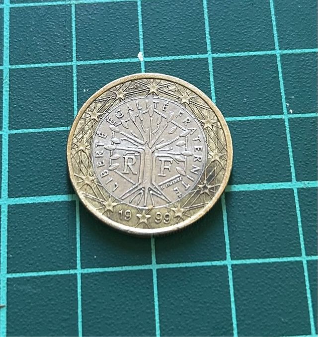 Moneda 1 € Francia Árbol de la Vida 1999