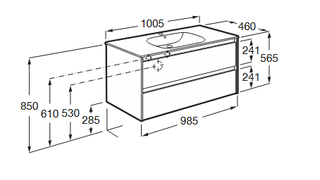Mueble de Baño Roca Unik Tenet 1000