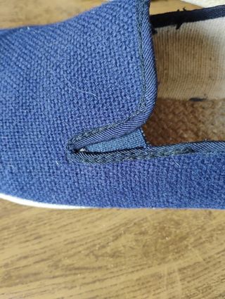 Zapatos de lona azul para hombre
