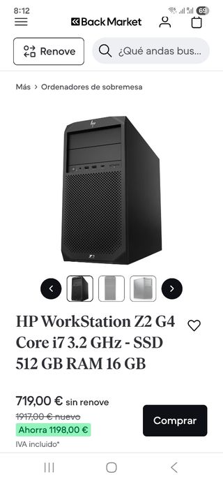 HP Z2 G4 I7 GAMING