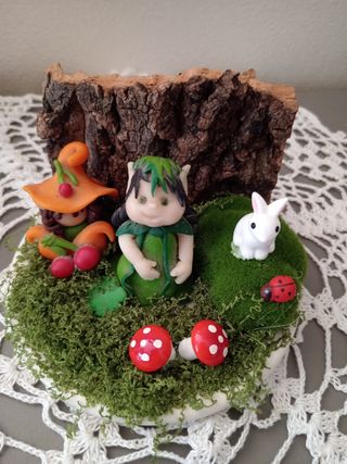 Decorazione con elfe fatte a mano