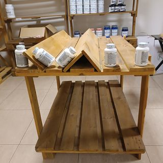 Mesa mostrador de madera