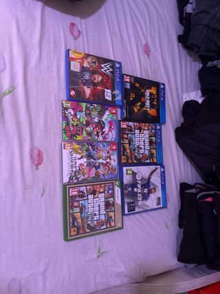Lote Videojuegos PS4, Switch, Xbox: WWE, GTA, FIFA
