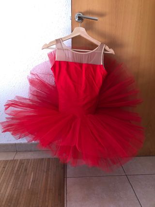 Tutú de ballet rojo