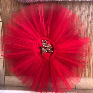 Tutú de ballet rojo