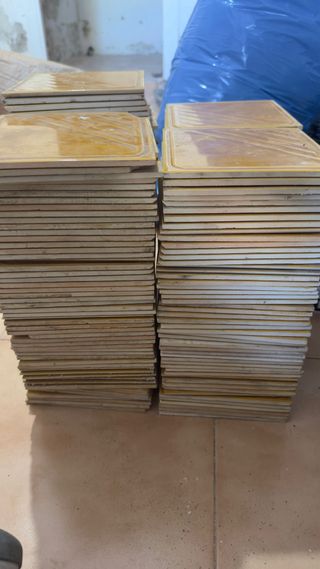 Baldosa rachola azulejo cerámica vintage 15x15cm