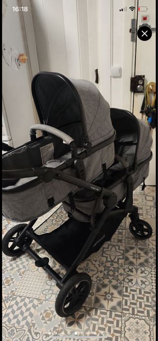 Carrito Gemelar Hauck como nuevo