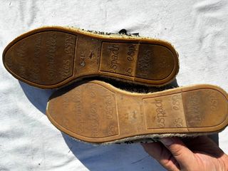 Espadrillas floreali beige/nere n.41