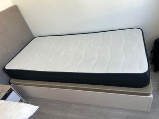 Cama individual: canapé, colchón y cabecero