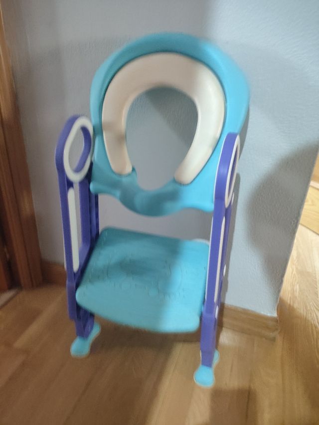Adaptador Escalera WC infantil azul y morado