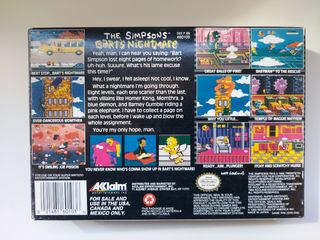 The Simpsons Bart's Nightmare SNES (v. USA)