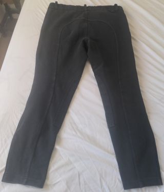 Pantalón Equitación Fouganza 100 Negro Talla XL