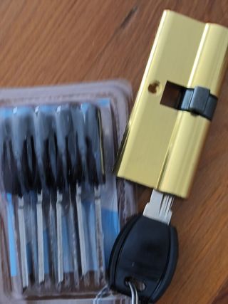 Cilindro Cerradura Dorado Nuevo