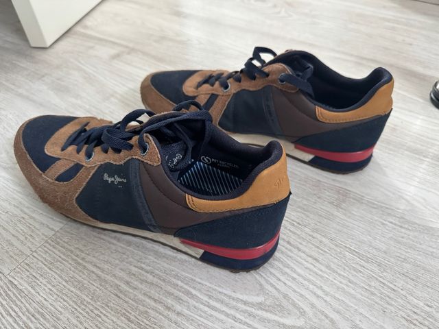 Zapatillas Pepe Jeans Azul y Marrón