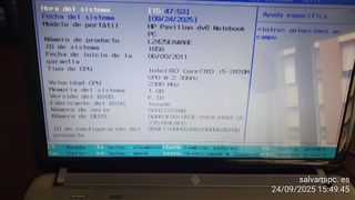 HP Pavilion DV6 i5-2410M – LOTE piezas o reparar