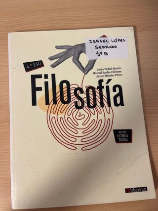 libro filosofía 4ESO edelvives