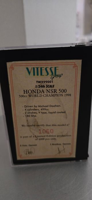 Head modellino Moto Mick Doohan 1998 numerato