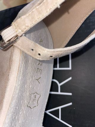 Sandalias AZAREY Beige con Pedrería