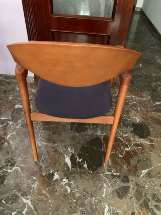 6 Sillas de comedor de madera