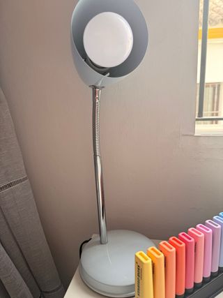 Flexo de mesa azul claro
