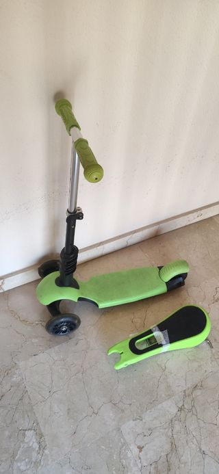 Patinete 3 en 1 con asiento y luces