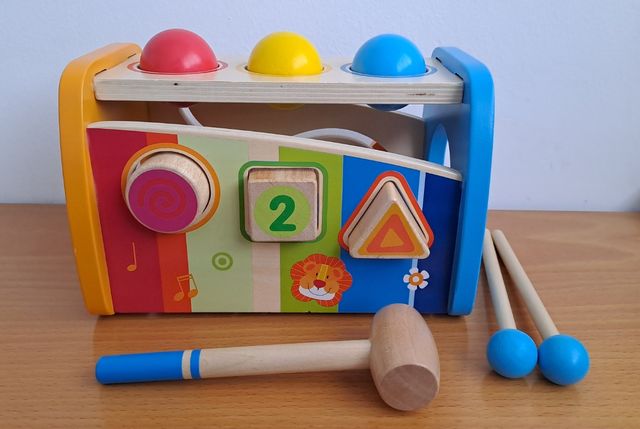 Picafuerte Xilófono con piezas de madera, Bobi