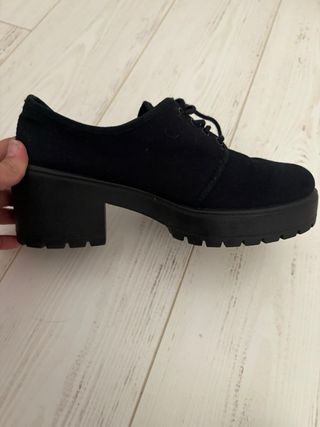 Zapatos Oxford Negros Mujer