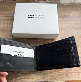 Cartera Billabong Negra Piel
