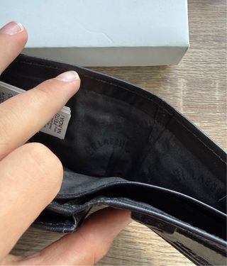 Cartera Billabong Negra Piel